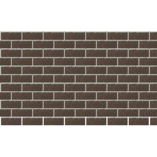 Панель фасадная гибкая Docke Standard Brick 1000х250 мм коричневая 2,5 кв.м