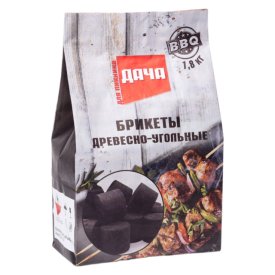 Брикеты ДАЧА  древесно-угольные для розжига 1,8кг