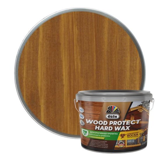 Средство деревозащитное DUFA Wood Protect Hard wax бук 9л, арт. МП00-010461