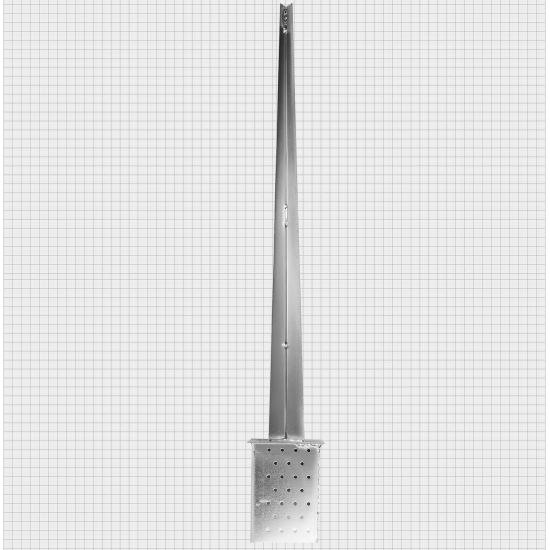 Забивное основание столба 100x100x900x1.8