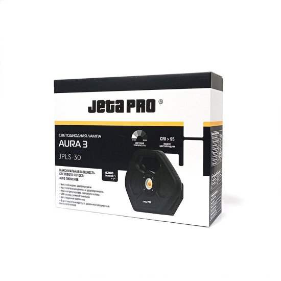Фонарь переносной Jeta Pro JPLS-30 AURA-3 светодиодный 1 LED 50 Вт аккумуляторный Li-Ion 7500 мАч пластик/алюминий 5 режимов
