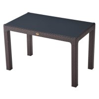 Стол прямоугольный Rattan/Раттан 120x70x75см коричневый полипропилен