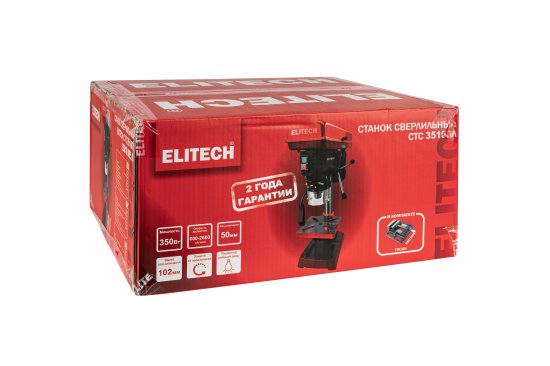 Станок сверлильный Elitech 3510ПЛ, 350 Вт