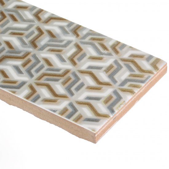 Плитка бордюр Axima Виченца мультиколор g 400x60x8 мм