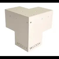 Коннектор угловой 50x50 мм цвет белый