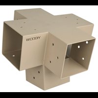 Коннектор промежуточный 100x100 мм цвет бежевый