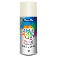Краска аэрозольная MAGIC LINE металлик Жемчужно-белая 265г, арт. ML2100