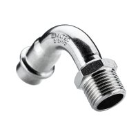 Отвод Valtec d18 мм х 3/4 НР(ш) 90° нержавеющая сталь (VTi.957.I.001805)