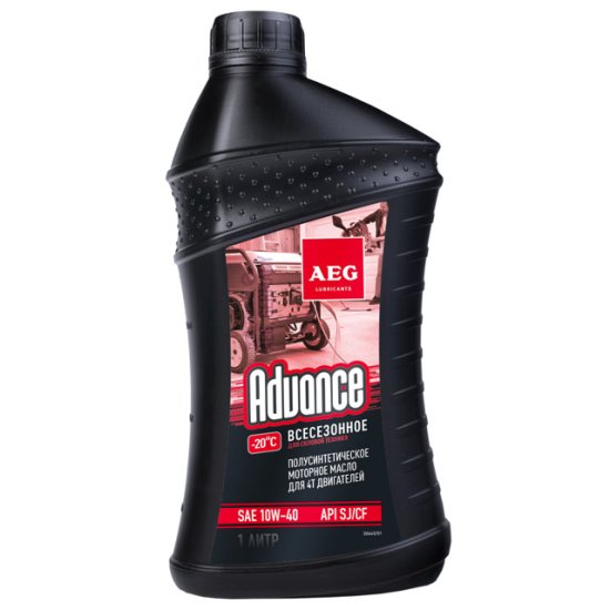 Масло моторное AEG Адванс  полусинтетическое 4Т 1л