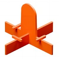 Крестик для кафельной плитки многоразовый 1мм 100шт красный