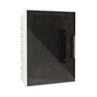 Щит слаботочный встраиваемый DKC Frame пластиковый IP40 399х311х100 мм 24 модуля прозрачная дверь белый (F24B4WDDIY)