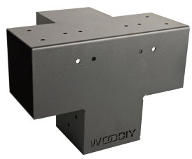 Коннектор промежуточный 100x100 мм цвет матовый черный