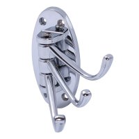 Крючок для вешалки средний тройной SWIVEL хром