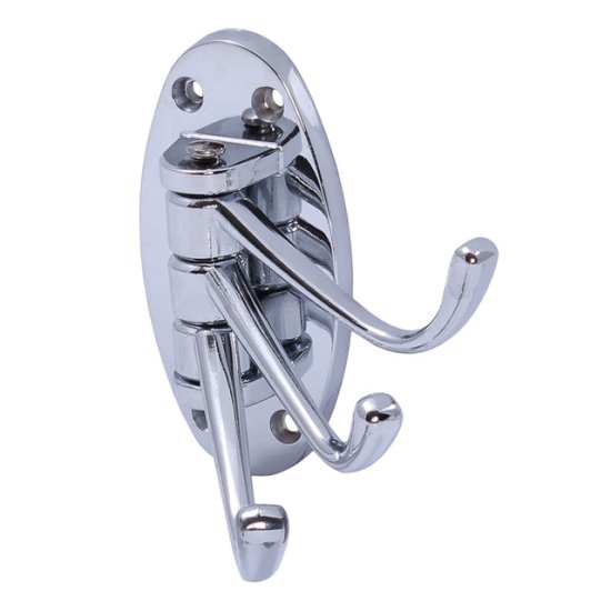 Крючок для вешалки средний тройной SWIVEL хром