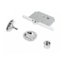 Ручка с замком для раздвижных дверей PALLADIUM 11948 140х69х18мм хром