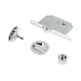 Ручка с замком для раздвижных дверей PALLADIUM 11948 140х69х18мм хром