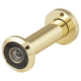 Глазок дверной FUARO VIEWER 2 DVZ 60x100/16 оптика пластик угол обзора 200 GP HD золото подвес