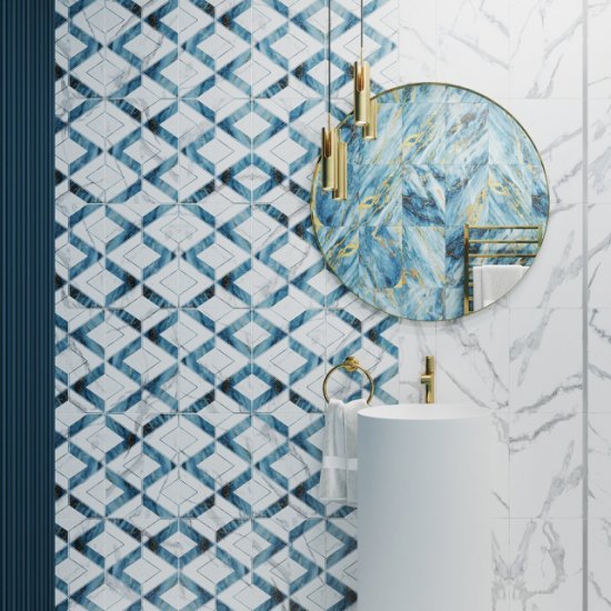 Плитка бордюр Axima Виченца мультиколор g1 400x60x8 мм