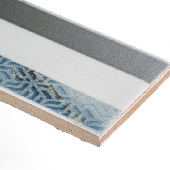 Плитка бордюр Axima Виченца мультиколор g1 400x60x8 мм