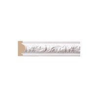 Молдинг из экополимера ударопрочный 30х14х2400 мм Decomaster Decor 157-115 белый