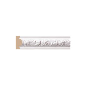 Молдинг из экополимера ударопрочный 30х14х2400 мм Decomaster Decor 157-115 белый
