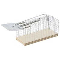 Крысоловка-клетка РЫЖИЙ КОТ 28х9x10,5см фанера