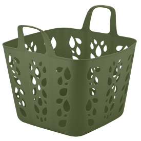 Корзина для фруктов Plast Team Ботаника 29x29x30 см пластик цвет зеленый