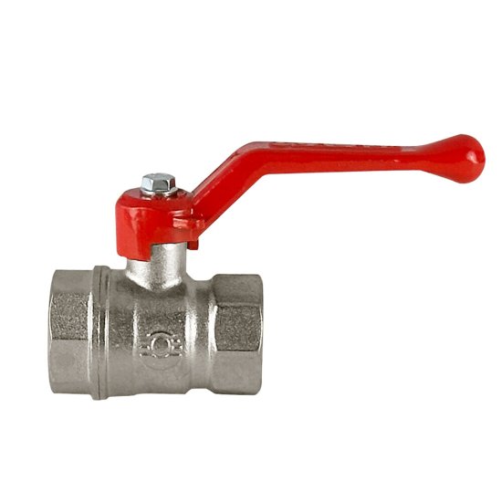 Кран шаровой латунный Valfex Standart N/P59 3/4 ВР (г) х 3/4 ВР (г) ручка прямой (VF.214.NR1.034.N/P59.Bir)