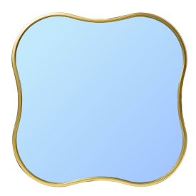 Декоративное зеркало Dream River фигурное 30x30 см металл цвет золотой