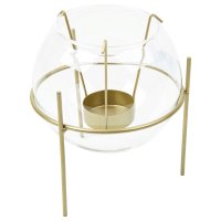 Подсвечник Dream River Сфера 1 свеча металл золотой
