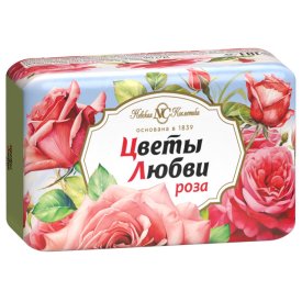 Мыло НЕВСКАЯ КОСМЕТИКА Цветы любви Роза 90г