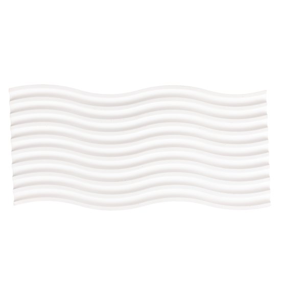 Панно декоративное Dream River Волна гипс белое 11x25x1 см