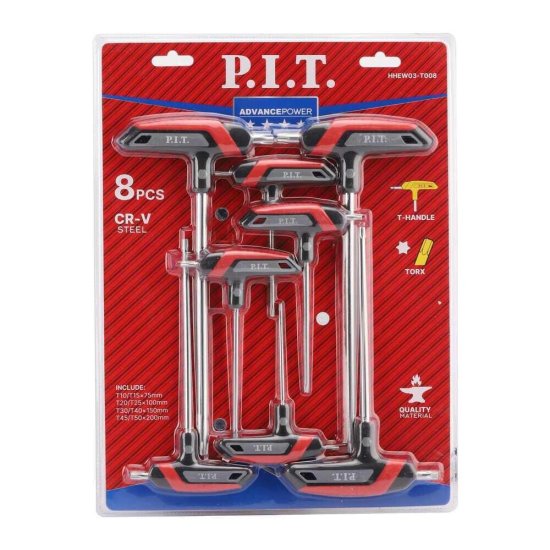 Набор шестигранных ключей P.I.T. Advance Torx 10-50 мм (HHEW03-T008) (8 шт.)