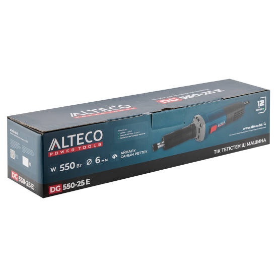 Прямошлифовальная машина сетевая Alteco DG 550-25E 550 Вт