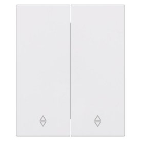 Переключатель проходной 2-клавишный SMARTBUY Альтаир модульный 10А белый