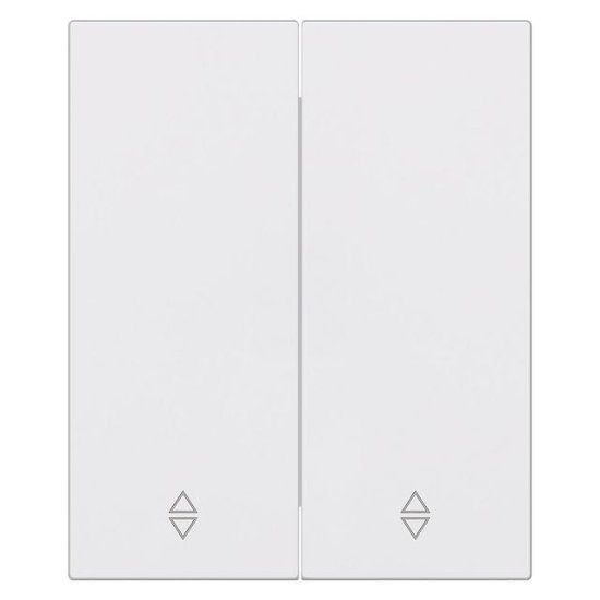 Переключатель проходной 2-клавишный SMARTBUY Альтаир модульный 10А белый