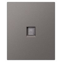 Розетка компьютерная 1 пост SMARTBUY Альтаир RJ-45 модульная 10А графит