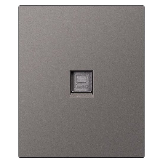 Розетка компьютерная 1 пост SMARTBUY Альтаир RJ-45 модульная 10А графит