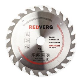 Диск пильный по дереву REDVERG 235х30мм 24 зуба