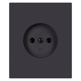 Розетка 1 пост SMARTBUY Альтаир б/з модульная 10А черный