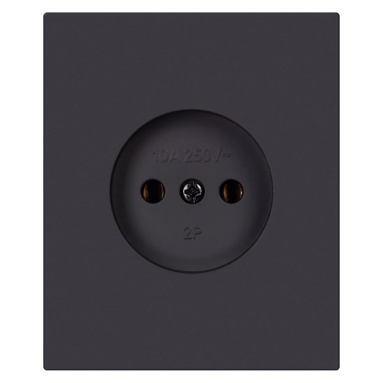 Розетка 1 пост SMARTBUY Альтаир б/з модульная 10А черный
