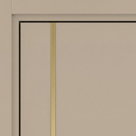 Дверь межкомнатная глухая Лара В 60x200 см Hardflex цвет кашемир с магнитным замком и петлями
