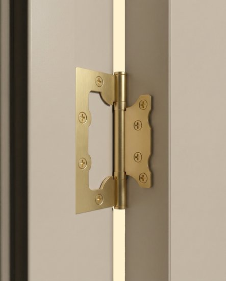 Дверь межкомнатная глухая Лара В 90x200 см Hardflex цвет кашемир с магнитным замком и петлями