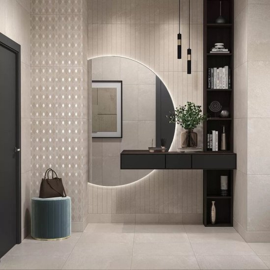 Керамогранит Kerama Marazzi Про Матрикс серый светлый обрезной 595х595х9 мм (4 шт.=1,44 кв.м)