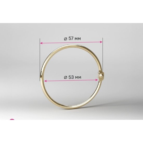 Кольца для штор Iddis Elegante металлические золото матовые (12 шт.) (RM04GLOi15)