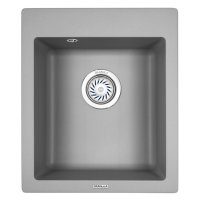 Мойка GRANULA 415х490х205мм алюминиум кварц