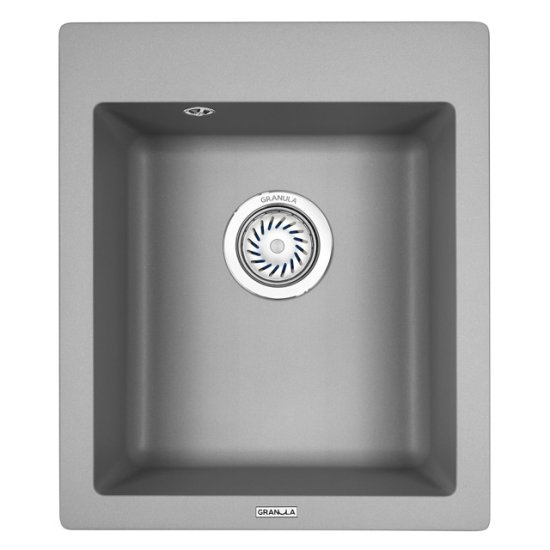 Мойка GRANULA 415х490х205мм алюминиум кварц
