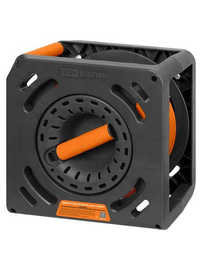 Удлинитель на катушке TDM Electric Люкс 4 розетки с заземлением ПВС 3x1.5 мм 30 м