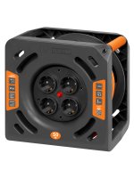 Удлинитель на катушке TDM Electric Люкс 4 розетки с заземлением ПВС 3x1.5 мм 50 м