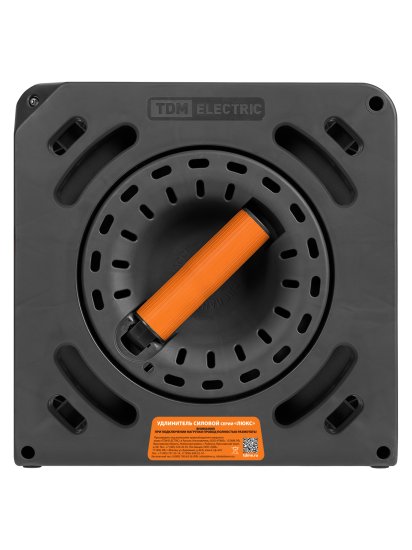 Удлинитель на катушке TDM Electric Люкс 4 розетки с заземлением ПВС 3x1.5 мм 50 м